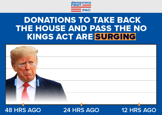 DONATIONS TO HELP PASS THE NO KINGS ACT SURGING