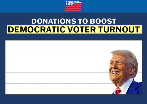Donations to boost Democratic voter turnout decreasing
