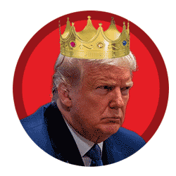 Trump with a falling crown